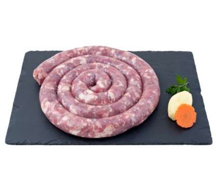 Saucisse fraiche artisanale coupée au couteau, Maison Conquet (500 - 550 g)
