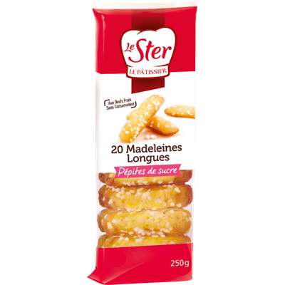 Madeleines longues aux pépites de sucre, Le Ster (x 20, soit 250 g)