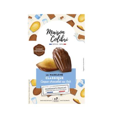 Madeleine coque au chocolat au lait, Maison Colibri  (182 g)