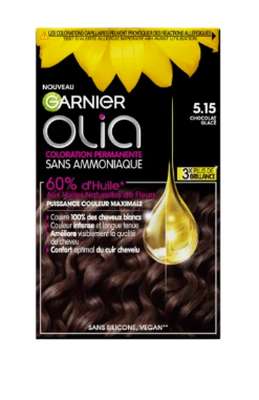 Cheveux Permanente Sans Amoniaque 5.15 Chocolat Glacé OLIA, Garnier