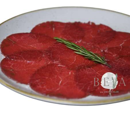 Carpaccio de boeuf, Maison Beya Casher (environ 150 g)