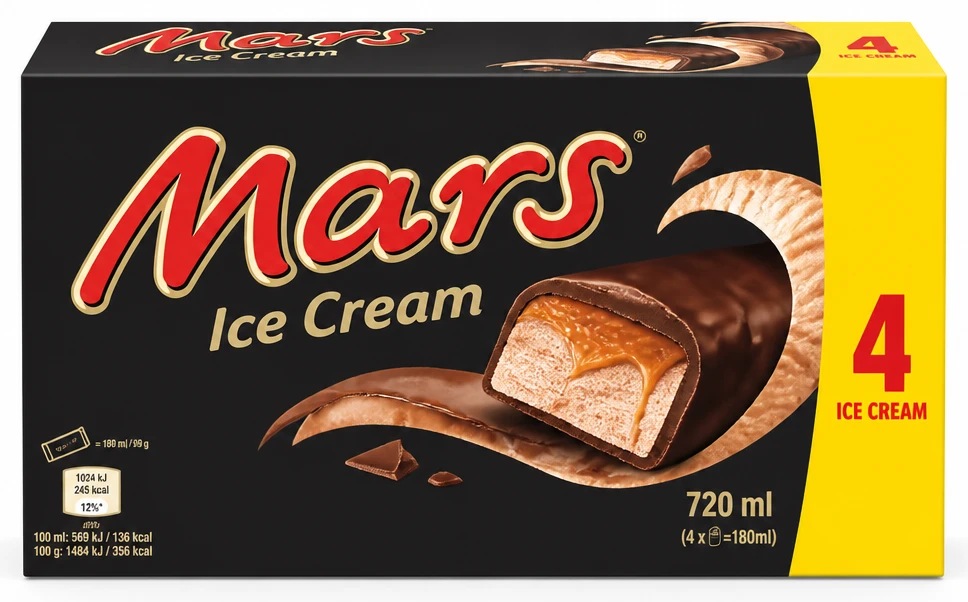 Mars ou Snickers Ice Cream