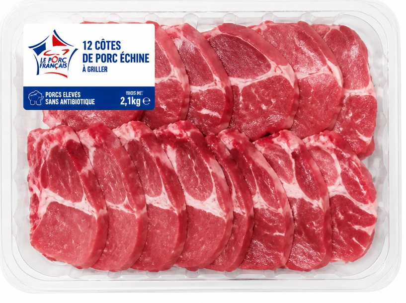12 côtes de porc échine