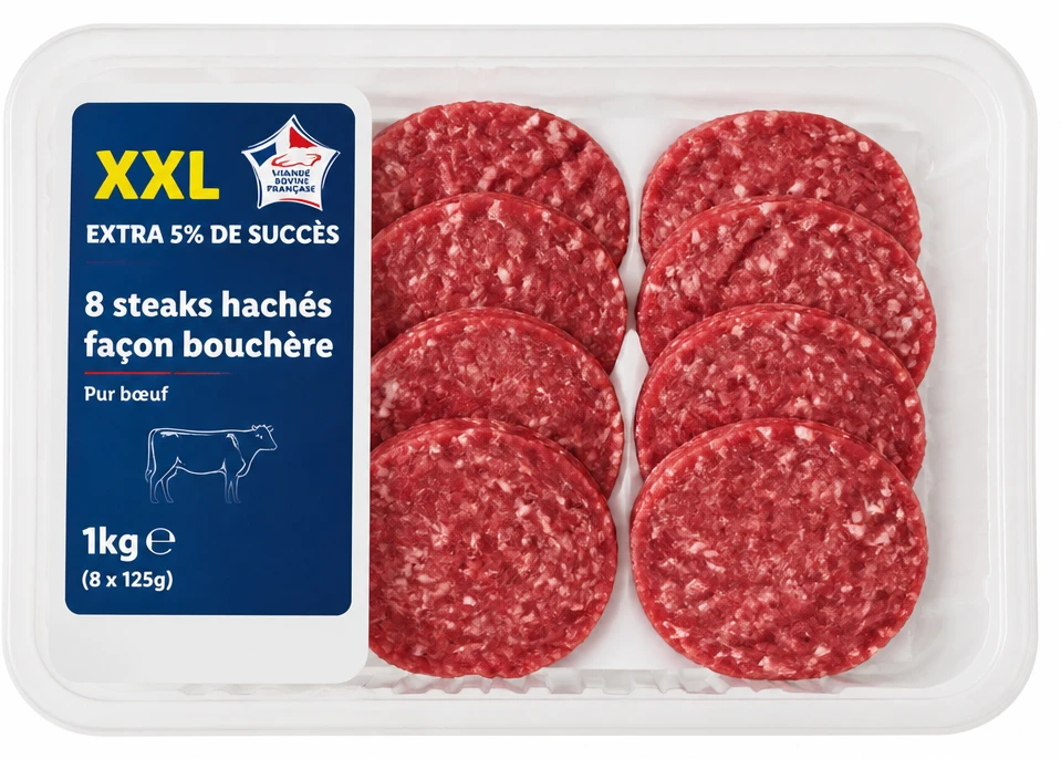 8 steaks hachés façon bouchère