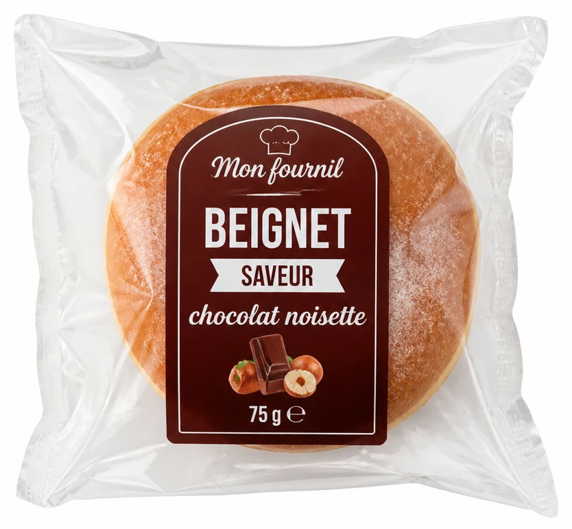 Beignet saveur chocolat noisette