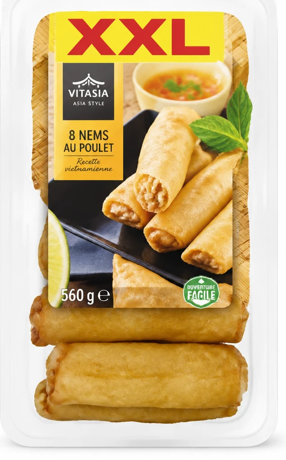 Vitasia XXL 8 nems au poulet