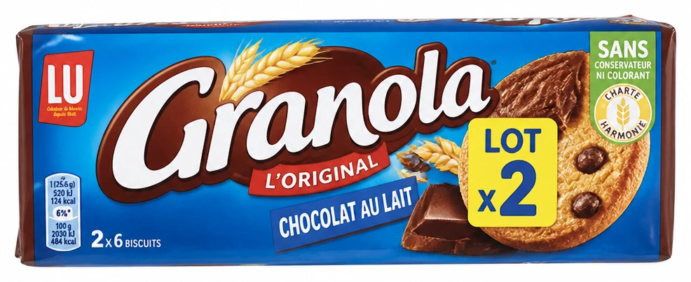 LU Granola chocolat au lait