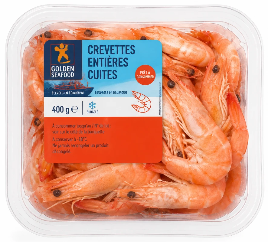 Golden Seafood Crevettes Entières Cuites