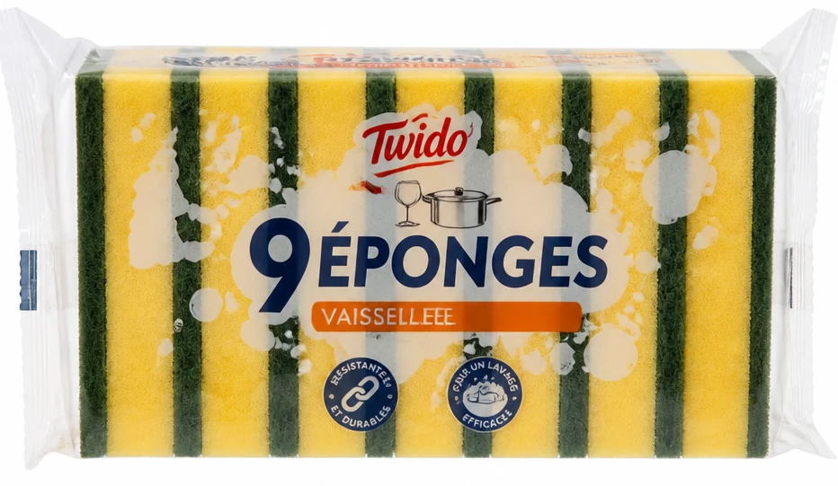 Twido 9 Éponges Vaisselle