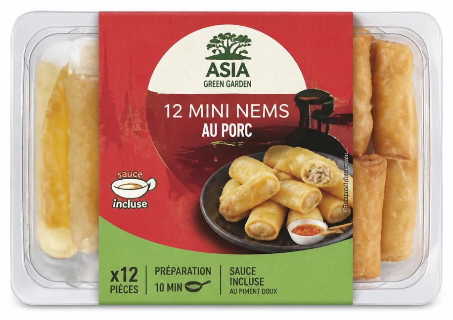 Asia Green Garden 12 Mini Nems au Porc