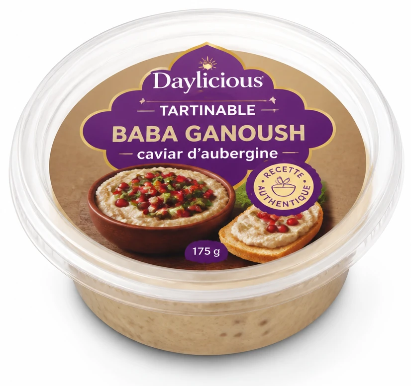 Daylicious Tartinable Baba Ganoush ou Bruschetta