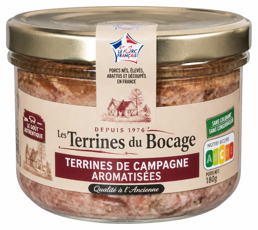 Les Terrines du Bocage Terrines de campagne aromatisées