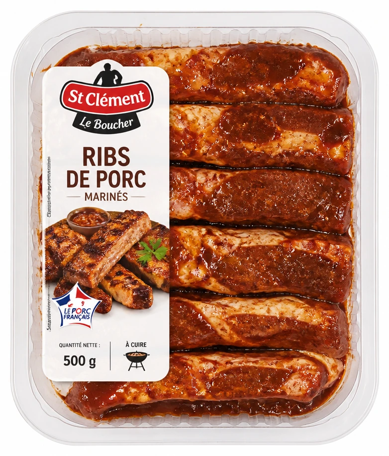 Ribs de porc St-Clément le Boucher