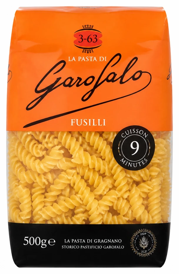 Garofalo Fusilli ou Farfalle ou Penne