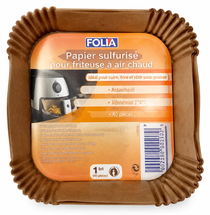 Folia Papier Sulfurisé pour Friteuse à Air Chaud