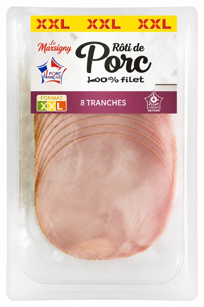 Le Marsigny Rôti de porc 100% filet 8 tranches
