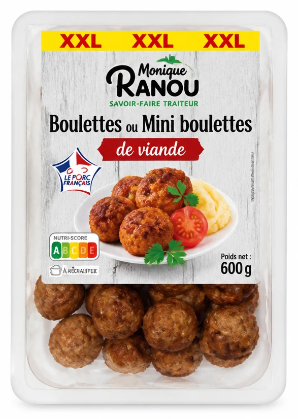 Boulettes ou mini boulettes de viande