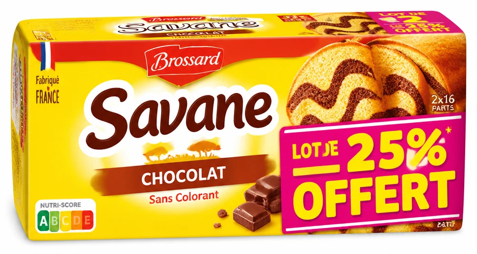 Brossard Savane Chocolat Lot de 2