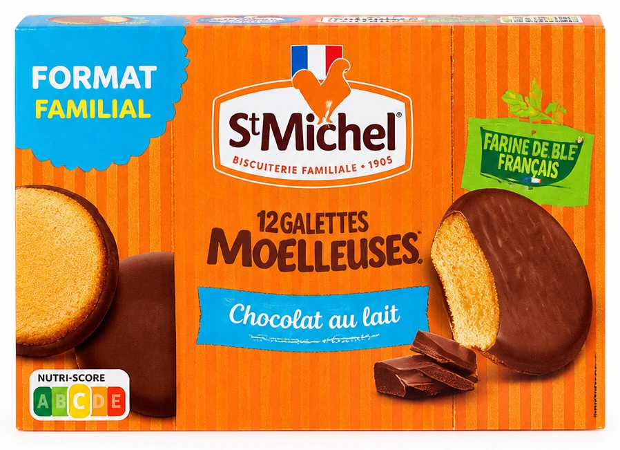 St Michel 12 Galettes Moelleuses Chocolat au lait