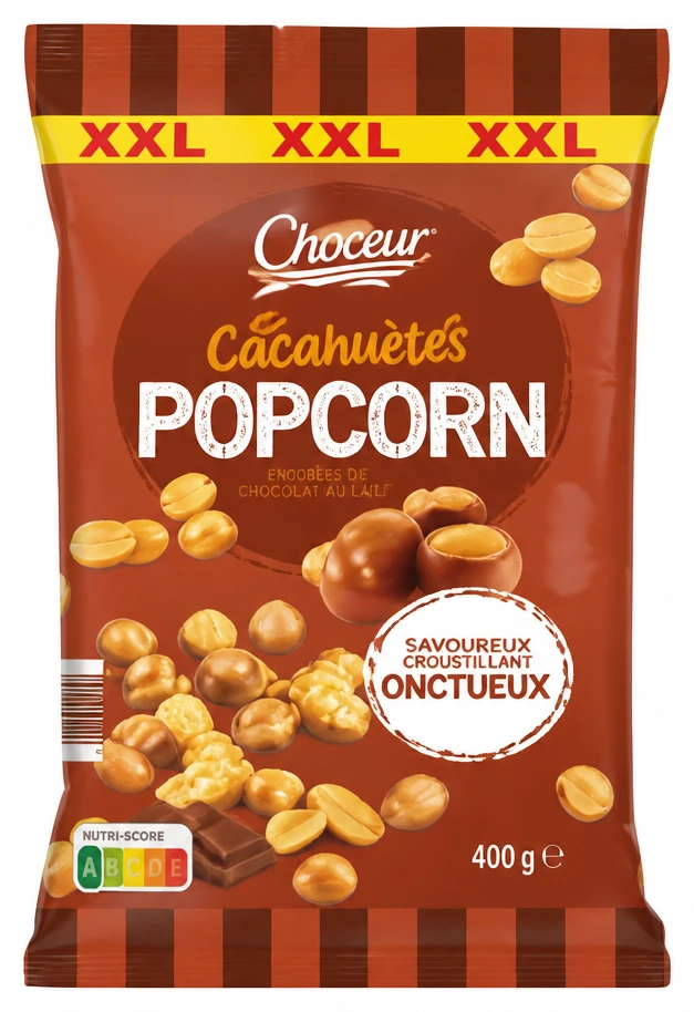 Choceur Cacahuètes enrobées de chocolat au lait