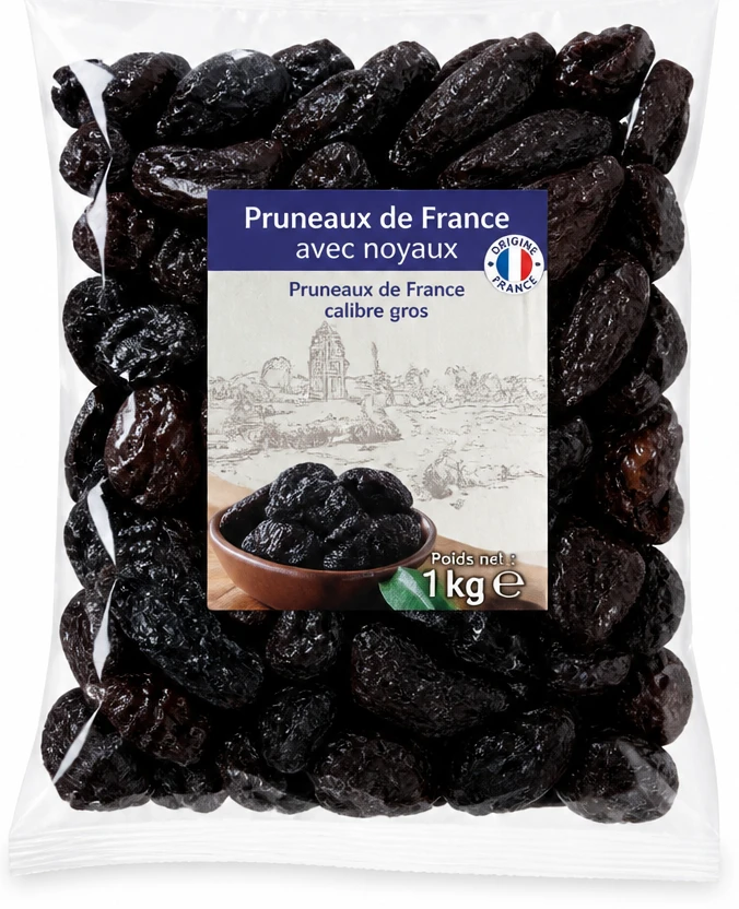 Pruneaux de France avec noyaux