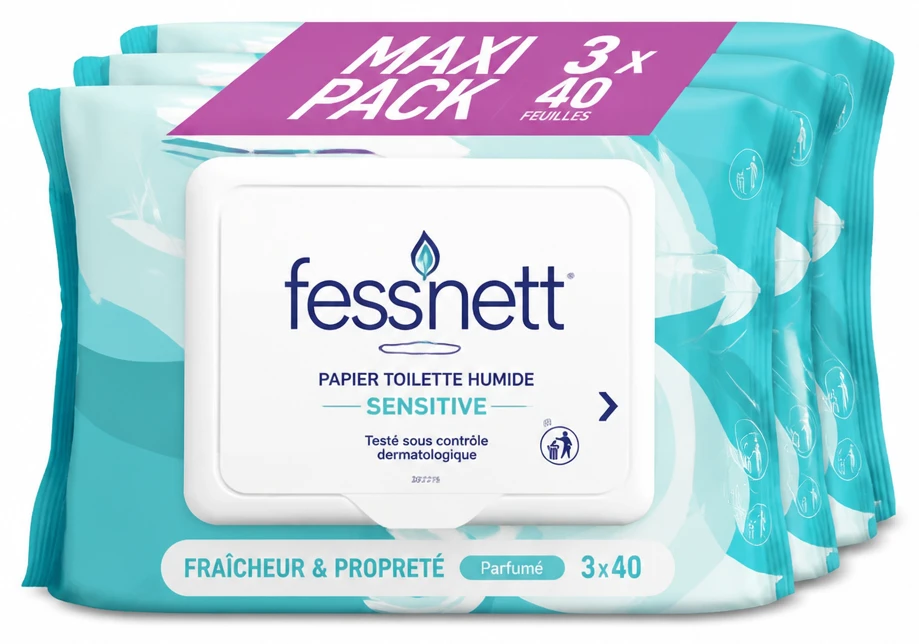 Fess Nett Papier Toilette Humide Sensitive