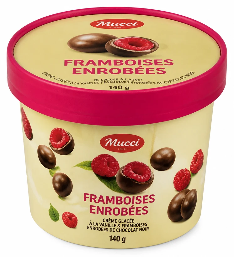 Mucci Framboises Enrobées