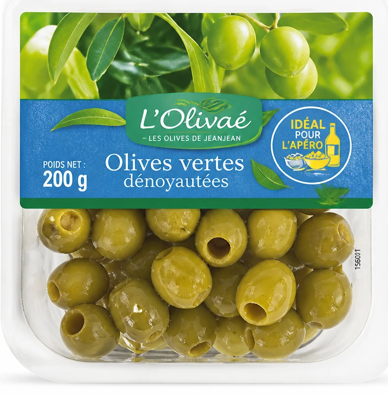 Olives vertes dénoyautées L'Olivaé