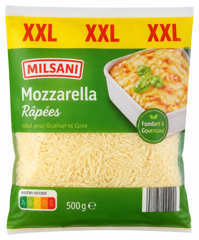 Milsani Mozzarella Râpées XXL