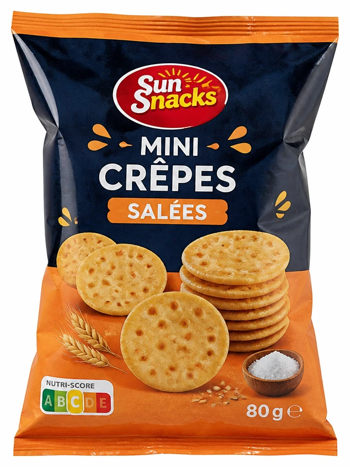 Sun Snacks Mini Crêpes Salées