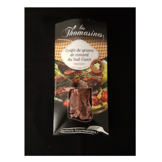 Confit de Gésiers de Canard du Sud-Ouest Émincés LES THOMASINES