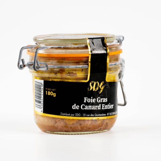 Foie Gras de Canard Entier Conserve SDG