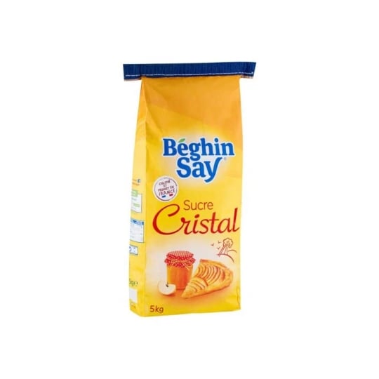 Sucre Cristallisé Beghin Say 5kg/sac 4 Sacs BÃ‰GHIN-SAY