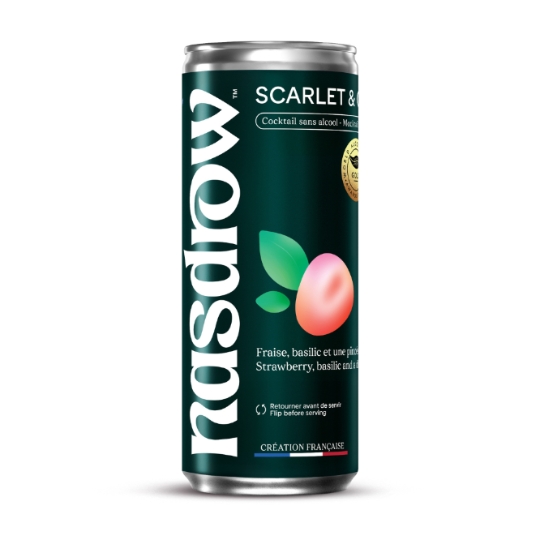 Cocktail Scarlet & Co Fraise Basilic Sans Alcool NASDROW