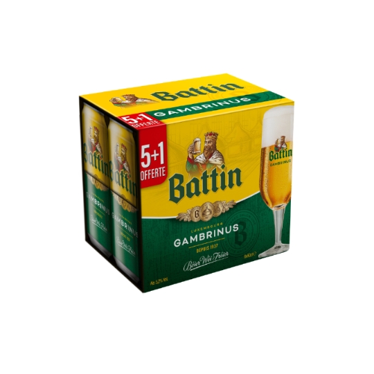 Bière Gambrinus 5,2% BATTIN