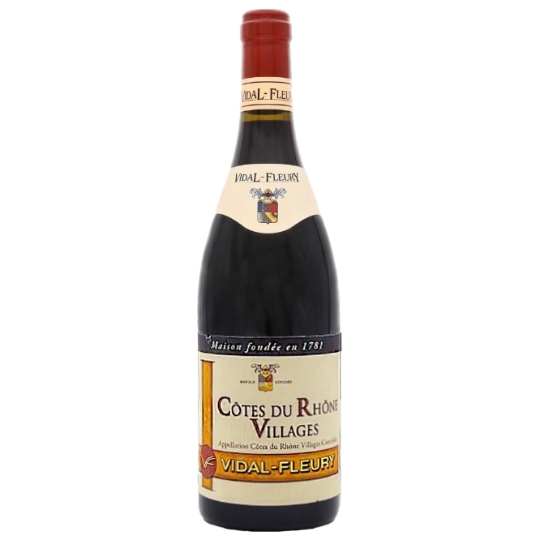 Vin Rouge AOC Côtes du Rhône Villages VIDAL-FLEURY