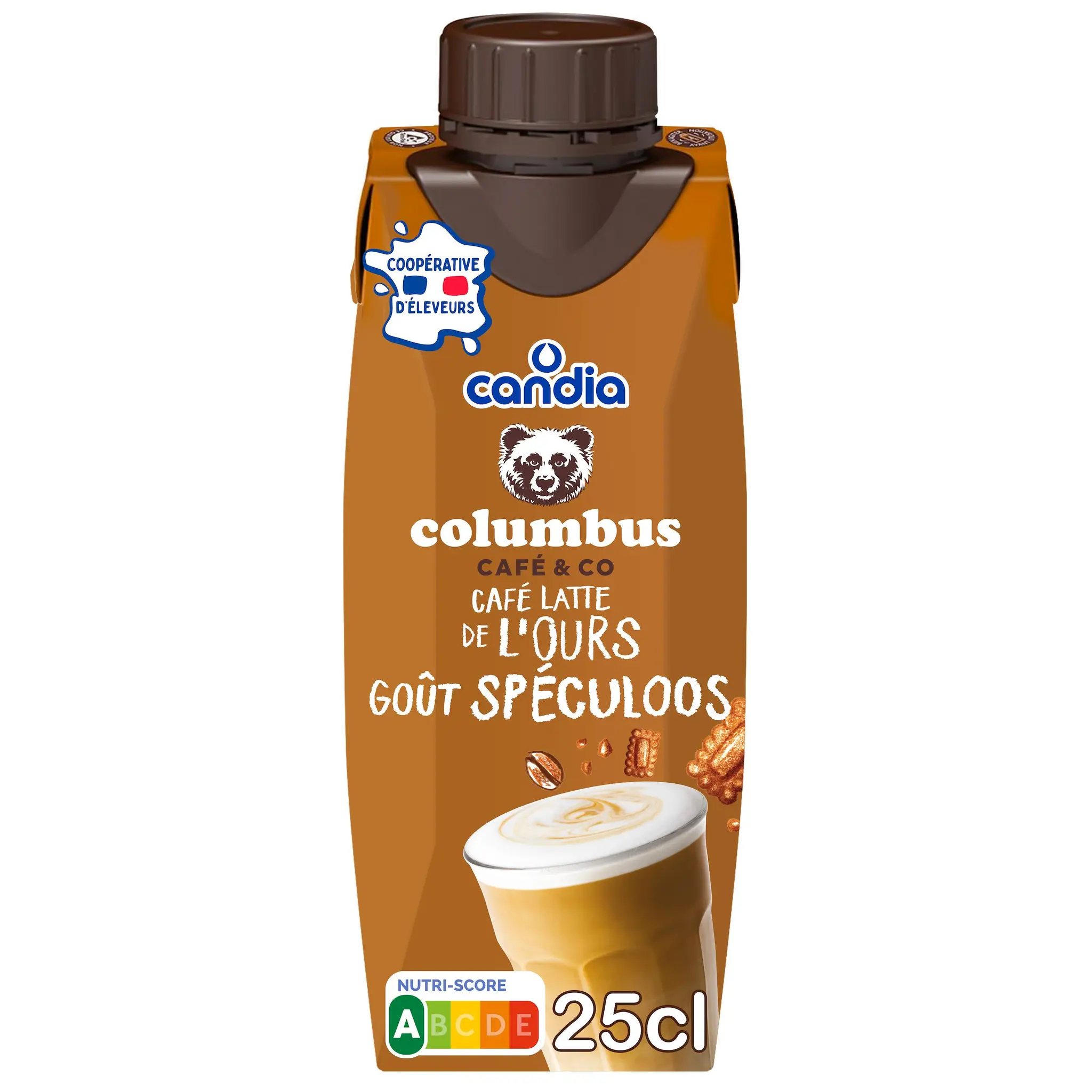CANDIA Columbus Café latte de l'ours goût spéculoos