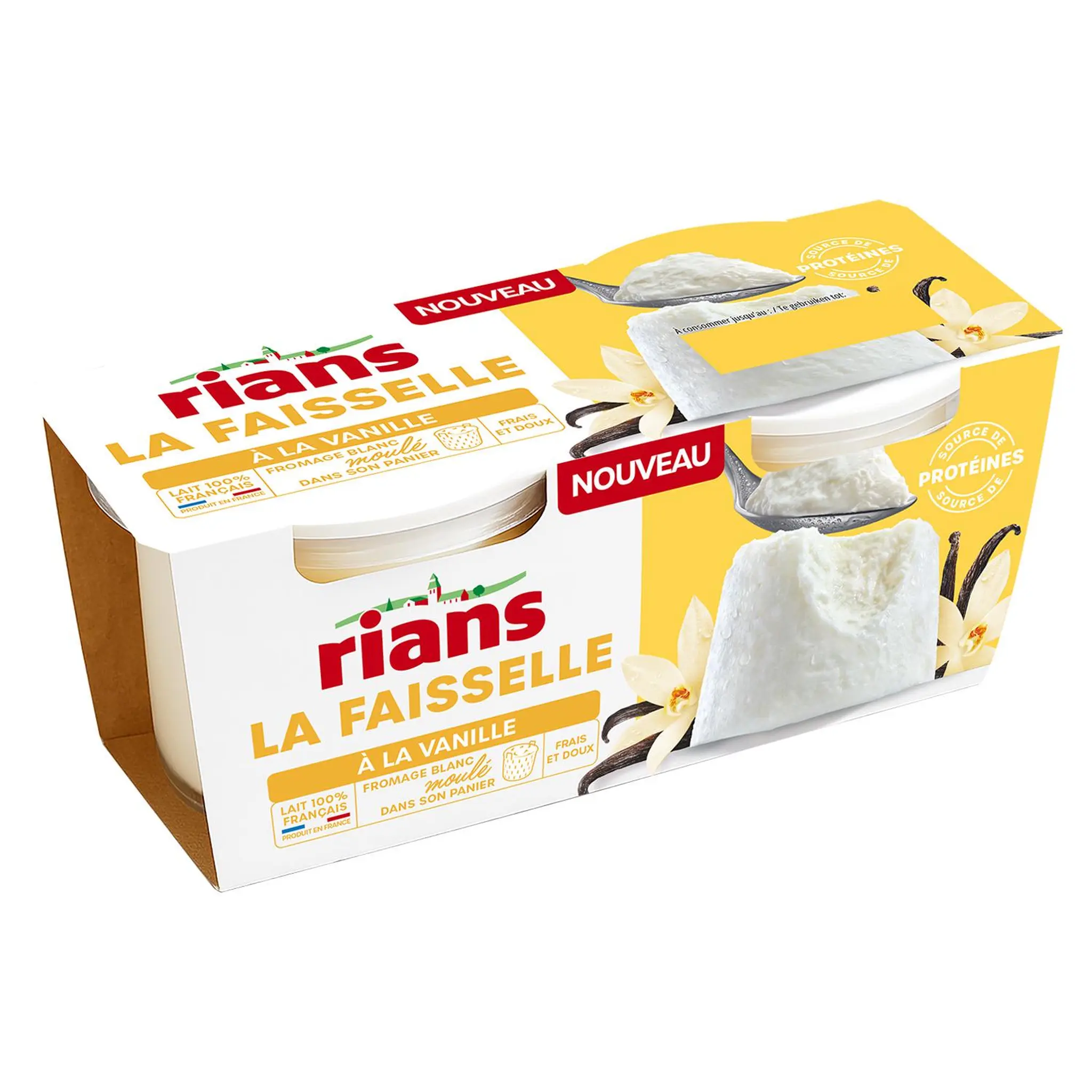 RIANS Faisselle à la vanille