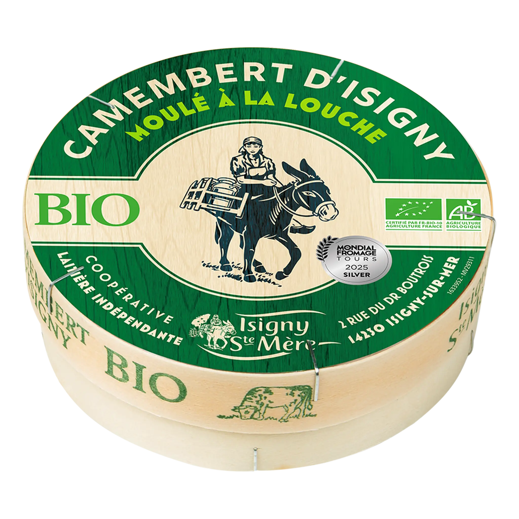 GAMME BLO Camembert d'Isigny Moulé à la louche, BIO