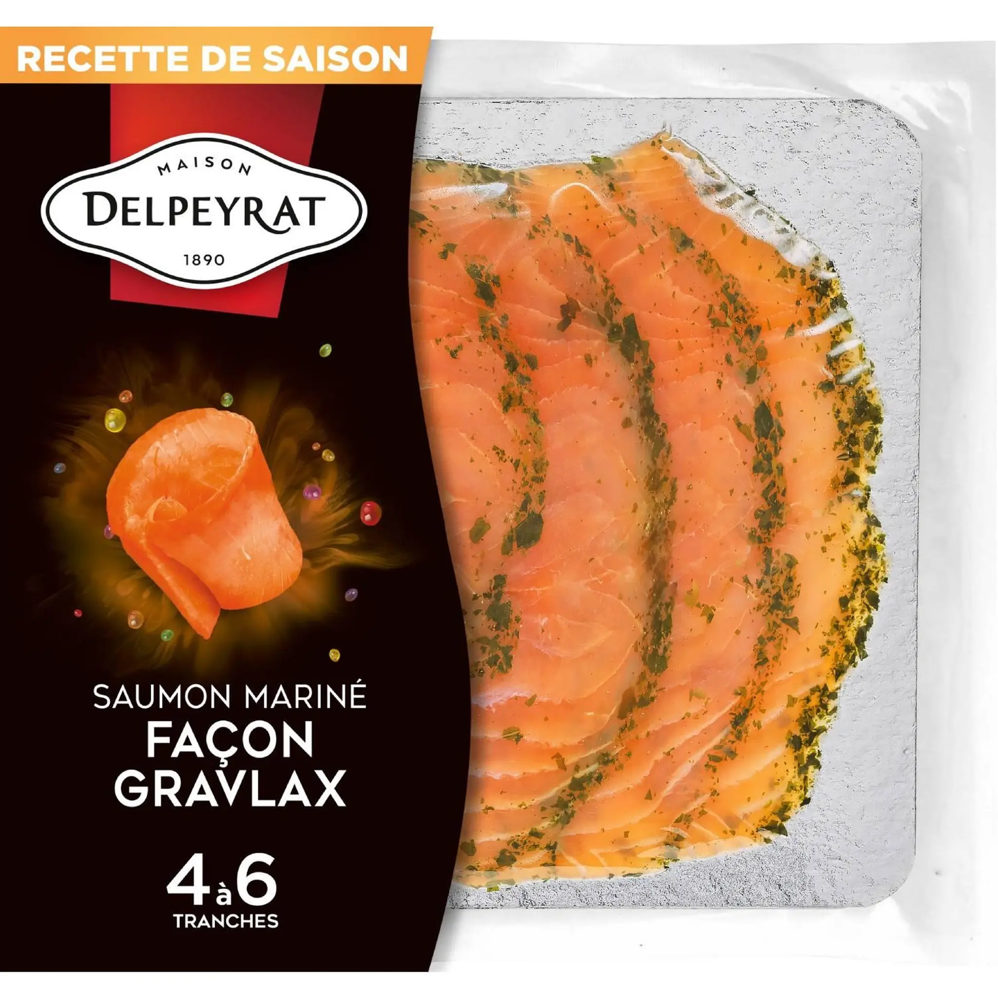 DELPEYRAT Saumon mariné façon gravlax de saison