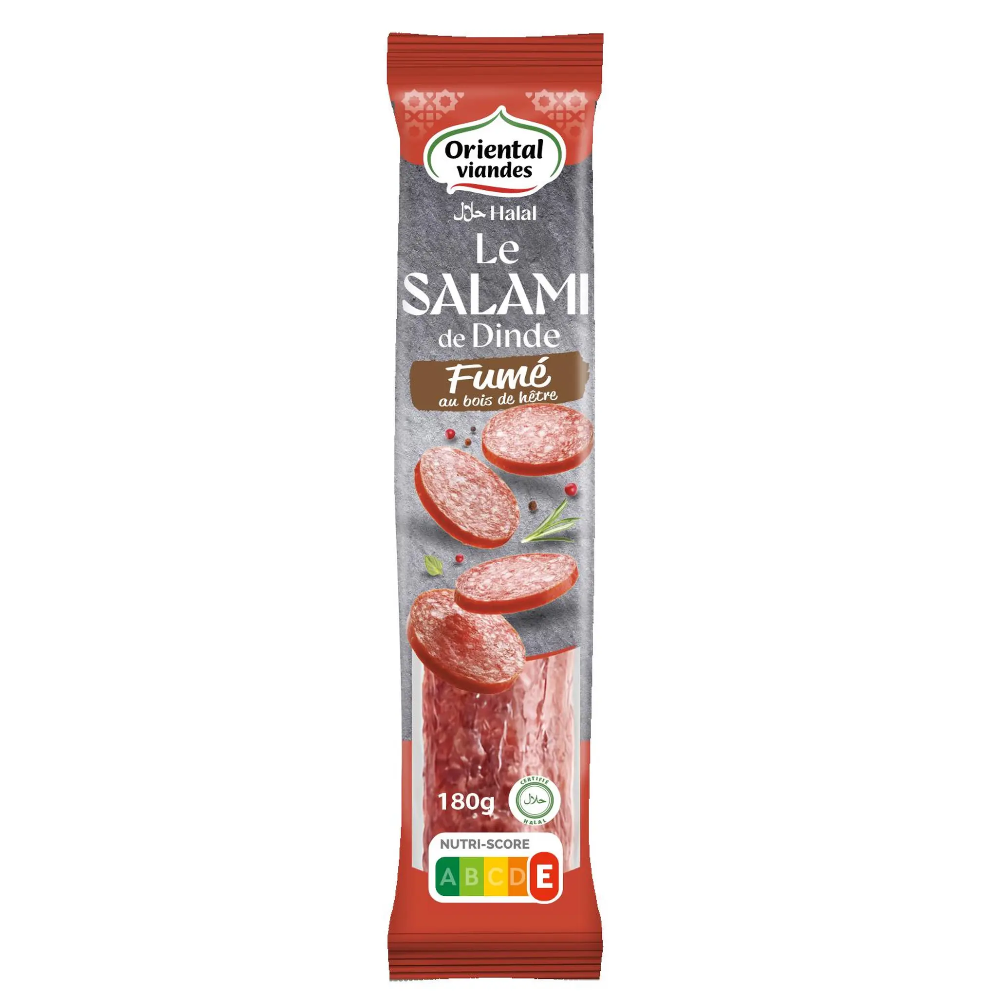 ORIENTAL VIANDES Salami de dinde fumé halal