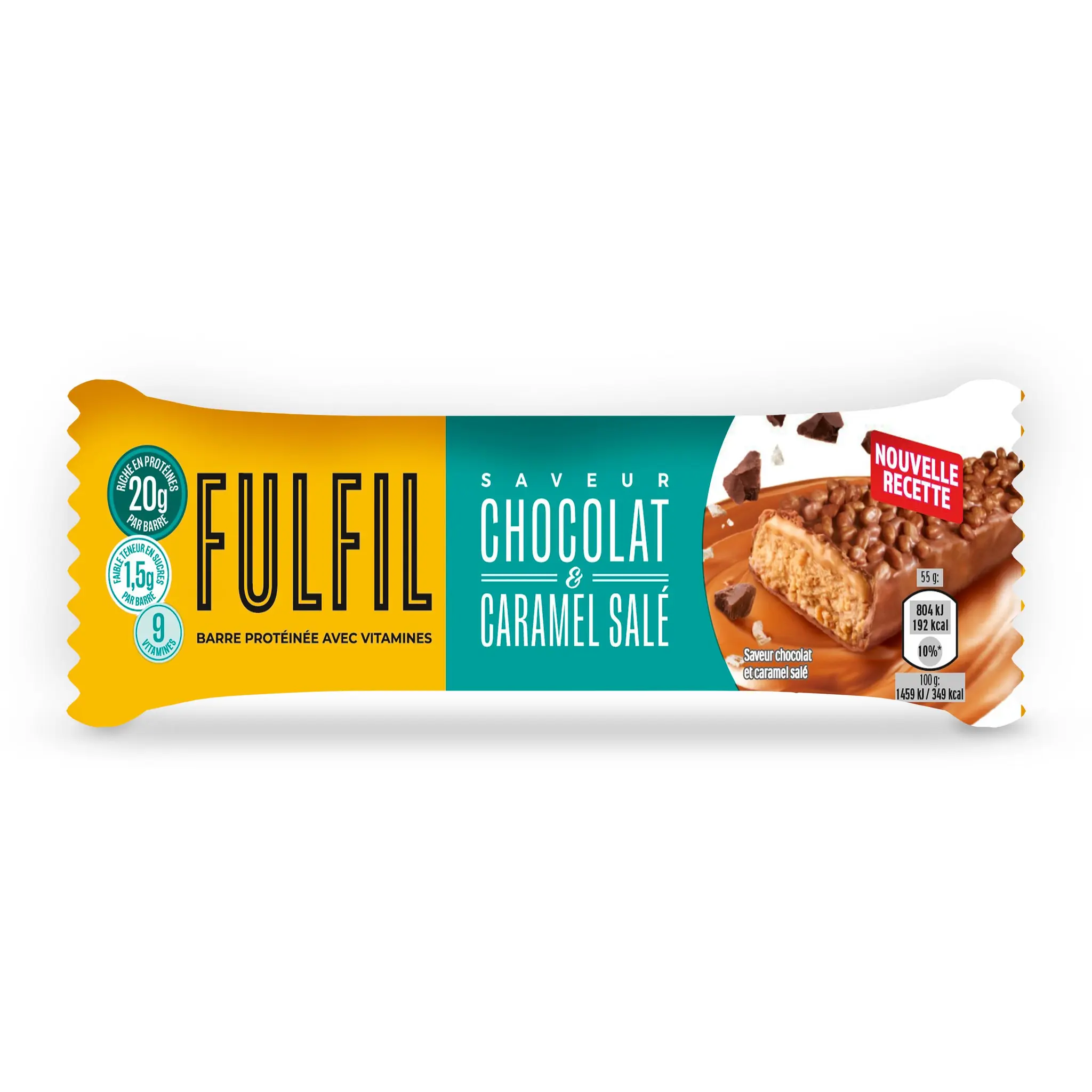 FULFIL Barre protéinée saveur chocolat et caramel salé
