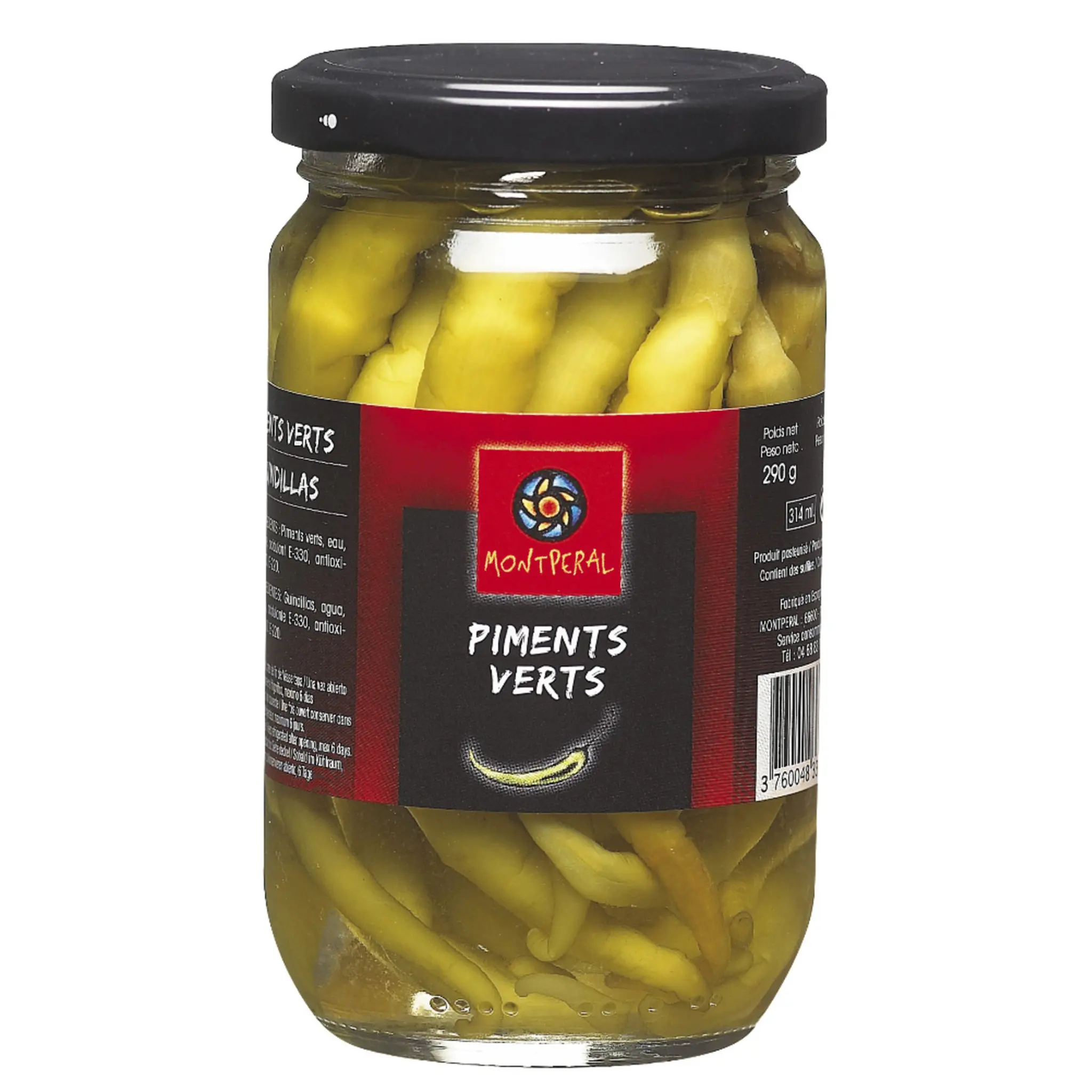 MONTPERAL Piments verts en bocal