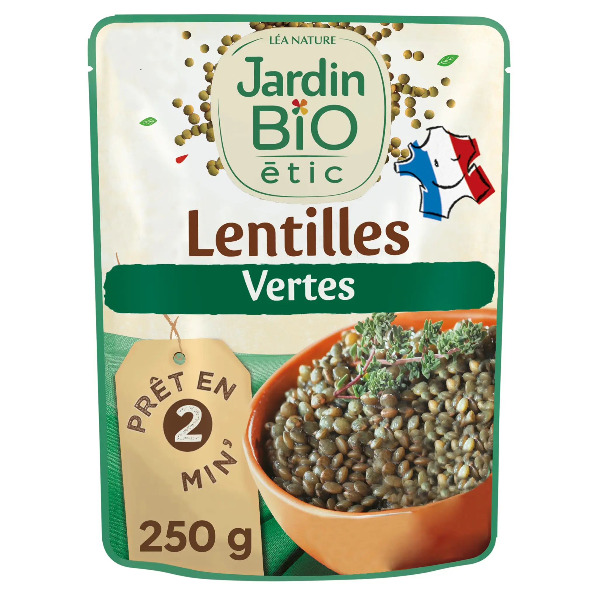 JARDIN BIO ETIC Lentilles vertes sachet express