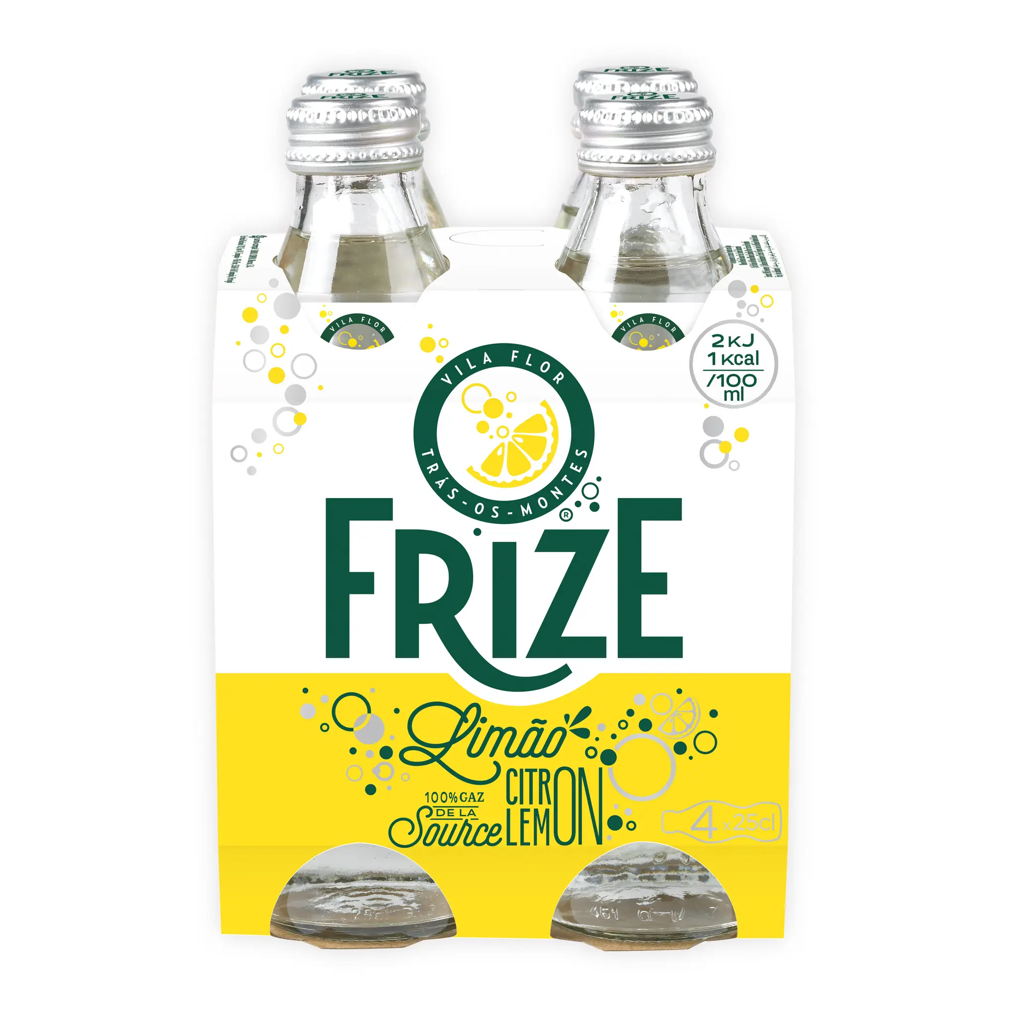 FRIZE Eau gazeuse aromatisée citron bouteille