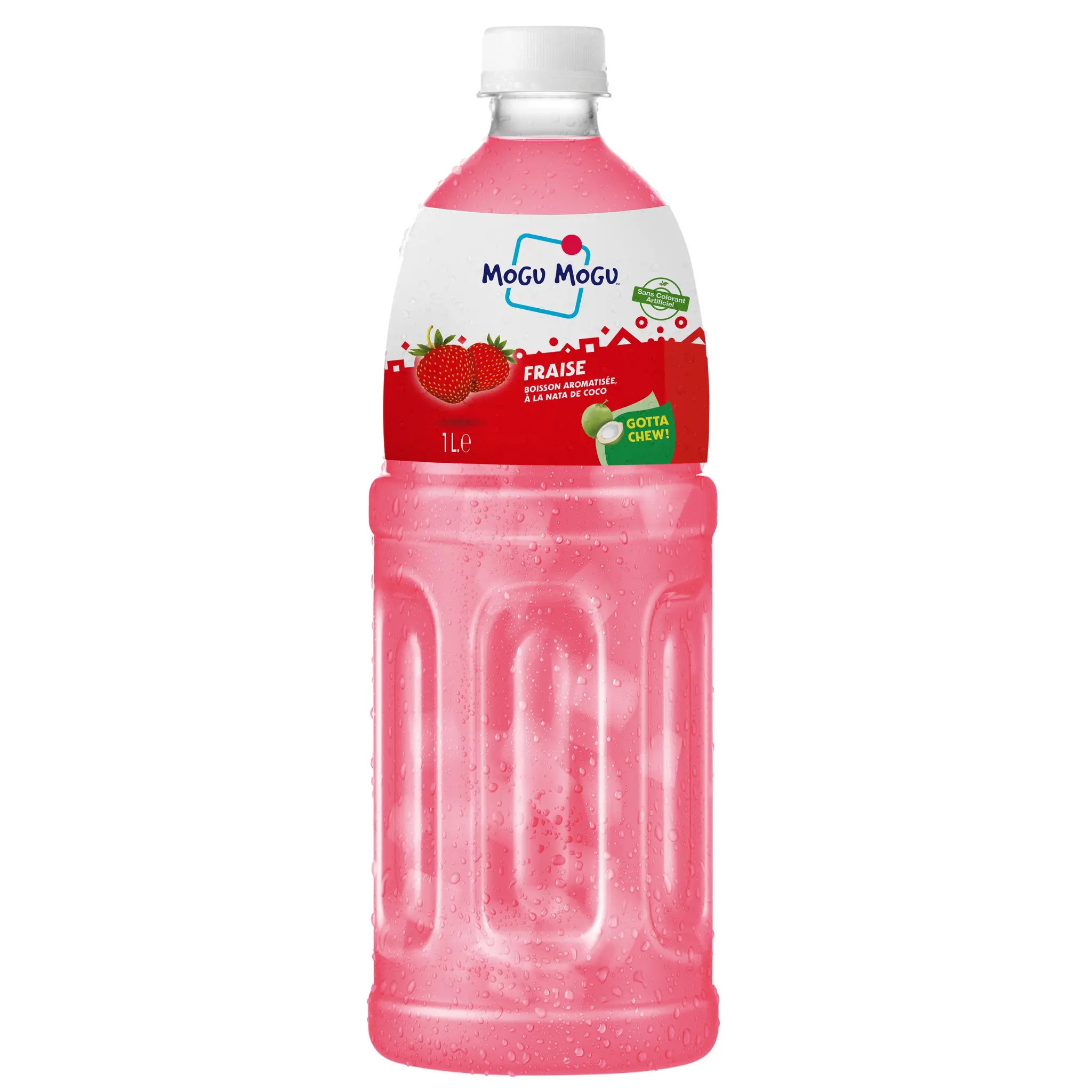 MOGU MOGU Boisson au goût fraise et nata de coco