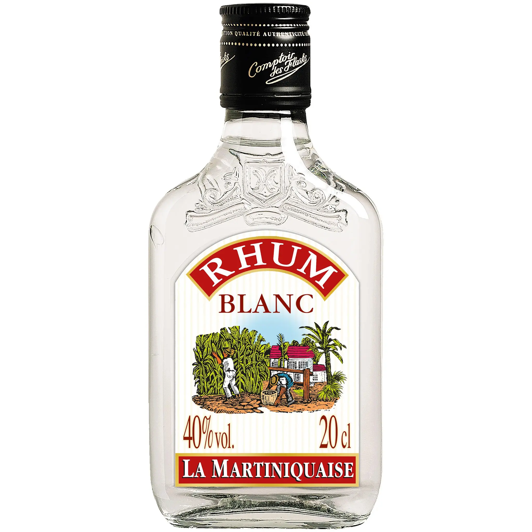 LA MARTINIQUAISE Rhum blanc flasque 40%