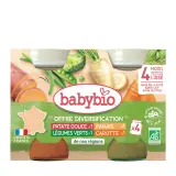 BABYBIO Petit pot mes 1ers légumes de nos régions multipack bio dès 4 mois