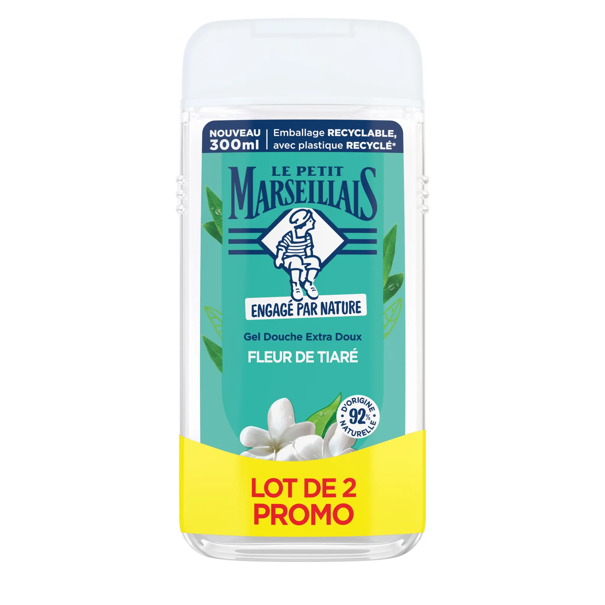LE PETIT MARSEILLAIS Gel douche extra doux fleur de tiaré