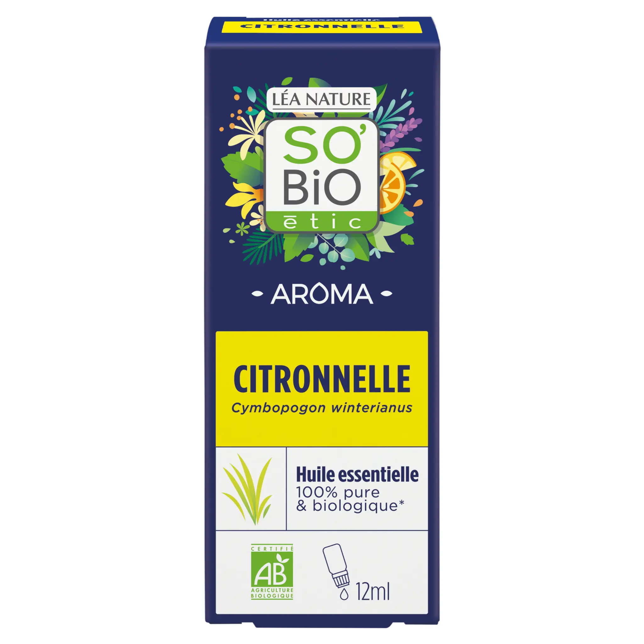 SO BIO ETIC Huile essentielle biologique à la citronnelle